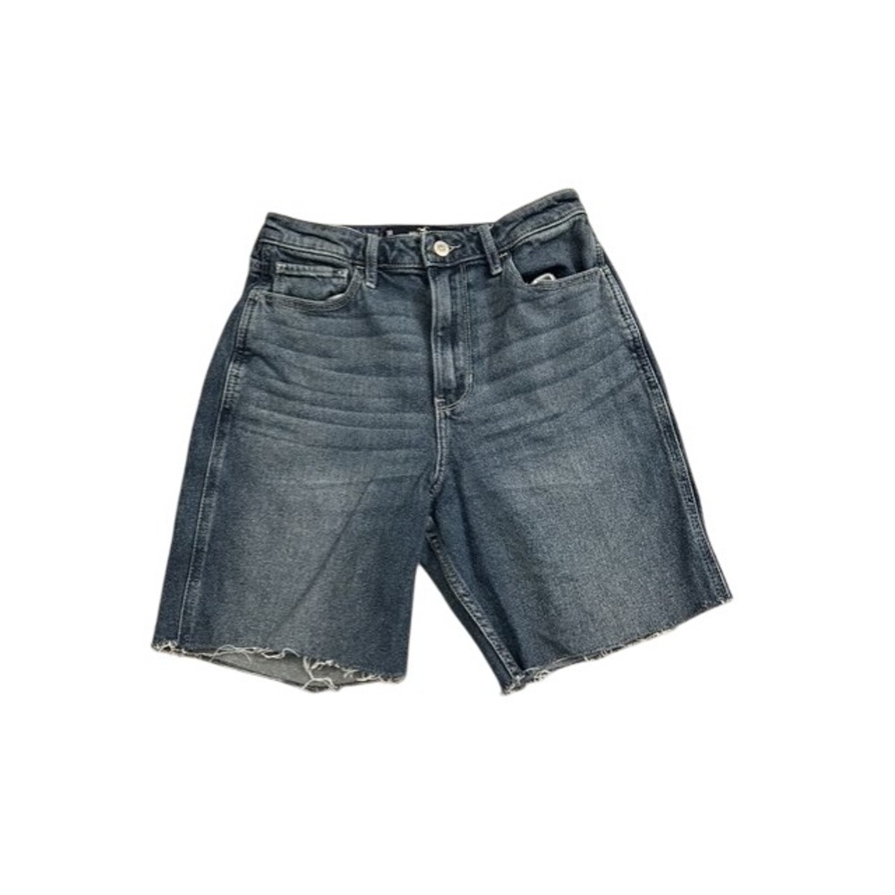 Hollister Denim Shorts Womens 3R 26 Blue Excellent Ultra High Rise Mom Jean Raw